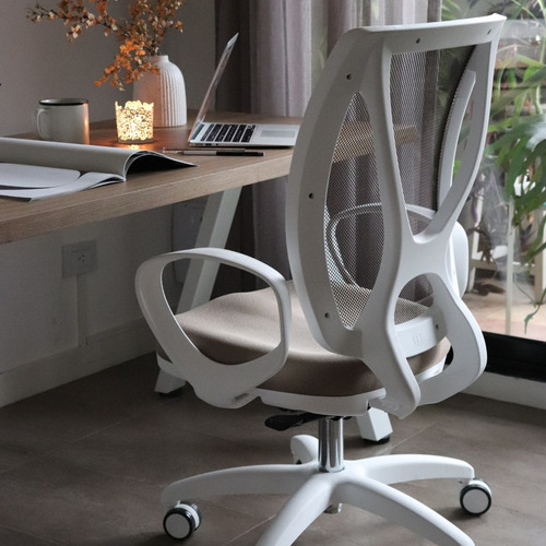 Imagen 4 de 5 de Silla De Oficina Alma White Ergonómica