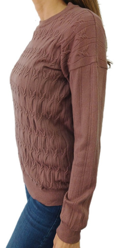 Sweater Basico De Bremer Con Diseño Trenzado Mujer