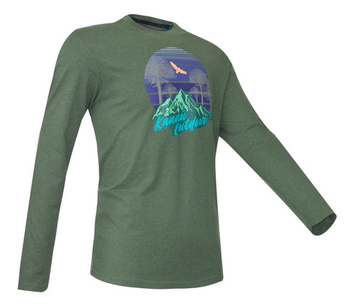 Polera Manga Larga Estampada Outdoor Kannú 2020