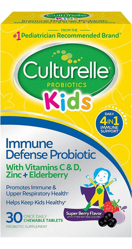 Probiotico Niño 30 Tab Culturel - - Unidad a $10326