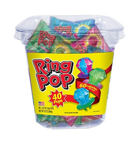Ring Pop Usa Caramelo 40 Pack Mix
