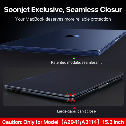 Case Macbook Air 15 Inch Soonjet Compatible 2023 2024