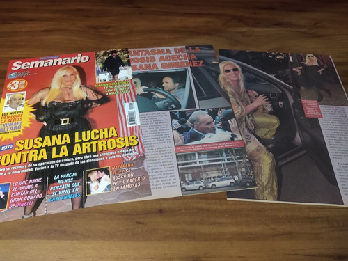 (rp593) Susana Gimenez * Tapa Revista + 3 Pgs * 2009