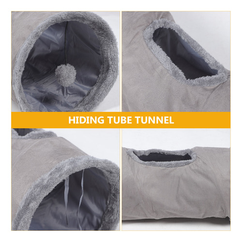 Túnel Para Gatos, Juguete Plegable, 1 Unidad, Divertido Tubo
