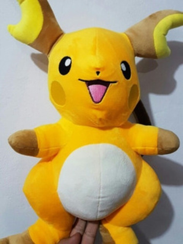 Imagen 5 de 5 de Peluche Anime Pokemon Raichu Importado Antialergico 45 Cm