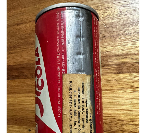 Lata Gaseosa Sport Cola Canada Dry (Usado)