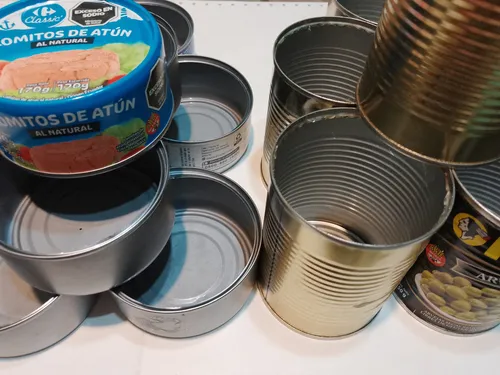 Latas Atún X 12 + Latas Arvejas X 6 Para Artesanías (Usado)