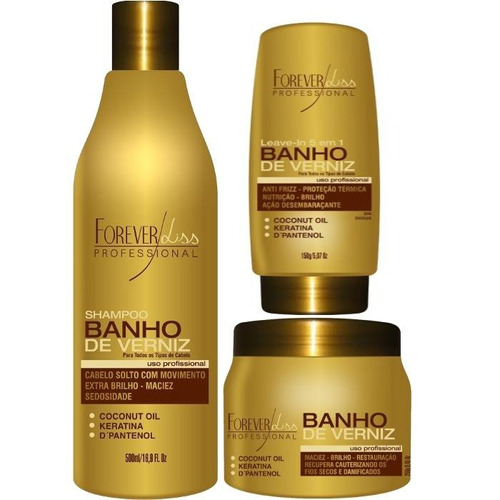 Forever Liss Kit Banho De Verniz Sh/cond/banho