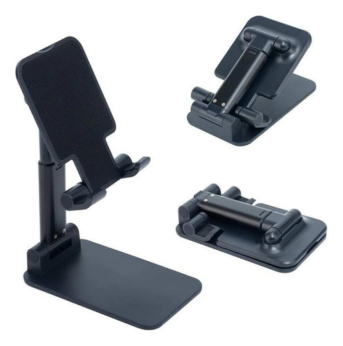 Suporte Celular Mesa Escritório Portatil Universal Preto