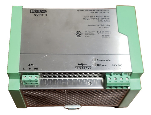 Fuente Phoenix Contact Quint 10 Nueva 220v A 24vdc 10 Amper 