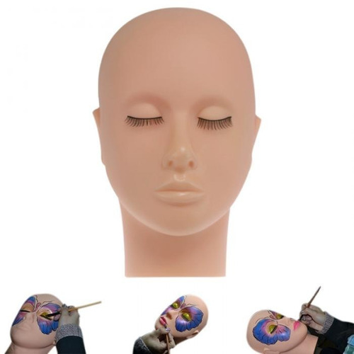 Imagem 4 de 9 de Cabeça De Silicone Maquiagem, Cílios E Micropigmentação
