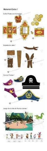 Kit Imprimible Jake Y Los Piratas Invitaciones Cumpleaños