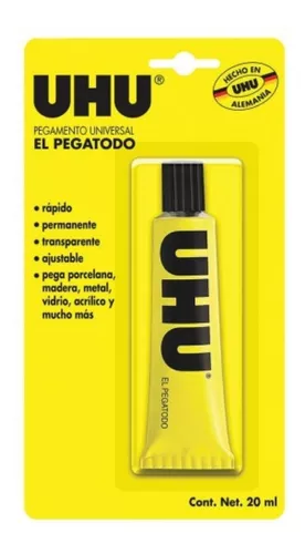 Pegamento universal liquido UHU 20 ml – La Esfera del Centro SA de CV