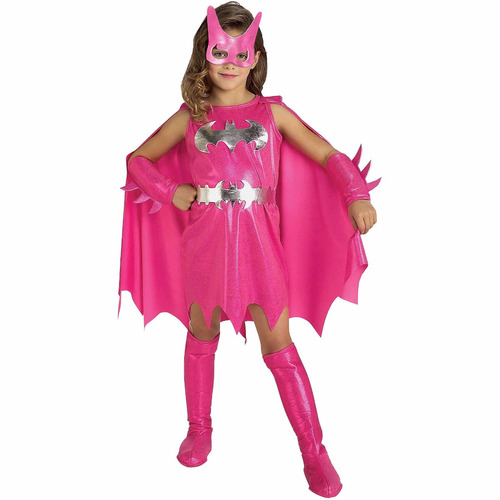 Disfraz De Batgirl Rosa Para Niña Talla: S Halloween