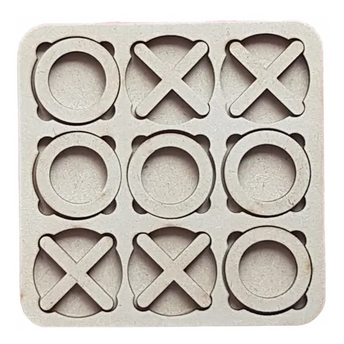 Juego Ta-te-ti Mdf / Fibrofácil X 35 Unidades