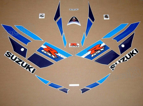 Kit Completo Adesivos Suzuki Gsxr 1000 2013 Moto Branca