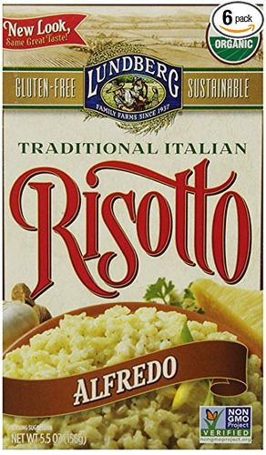 Lundberg Family Farms Risotto, Alfredo, 5,5 Onzas (paquete D