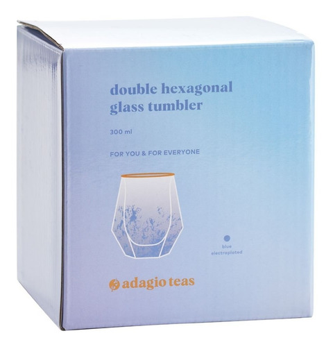 Imagen 3 de 3 de Adagio Teas Taza Hexagonal Electroplated Azul