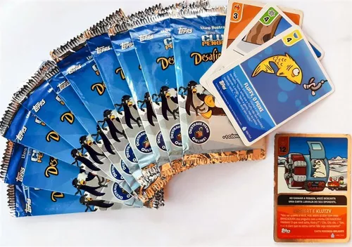 Cards Club Penguin 6 Cartas + 1 Adesivo Desafio Ninja Oficial