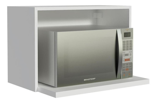 Armário aéreo Madesa G2560609PR para glamy lux 60cm nicho para forno cor branco