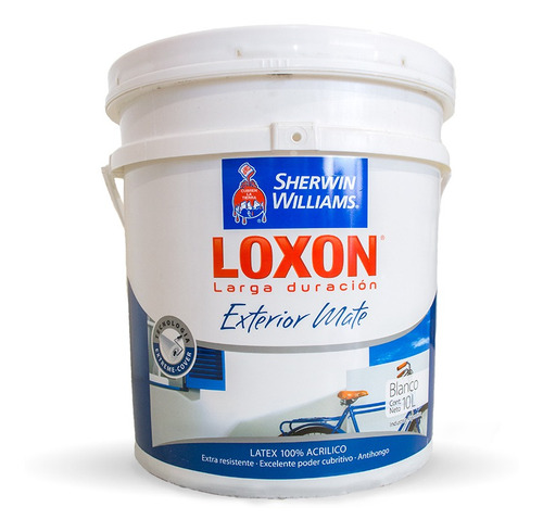 Loxon Pintura Latex Exterior Blanco X 10lts Sherwin Williams - Prestigio