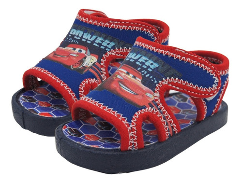 Sandalia Disney Cars Super Comodas Ligeras Marino 12-17