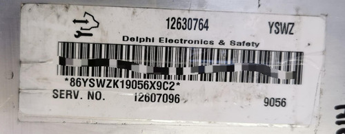 Computadora Motor Saturn Vue 2009 2.4 Hibrido 12630764 Yswz (Usado)