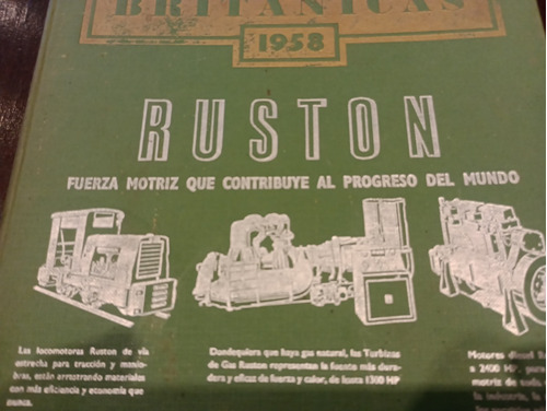 Antiguo Catalogo Ruston Año 1958 Unico Motor Locomotora (Usado)