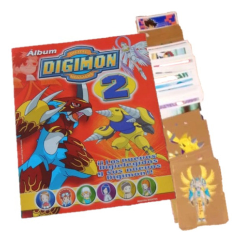 Álbum De Figuritas Digimon 2 Completo A Pegar