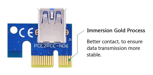 Riser Pci-e 1x A 16x Mineria Ethereum Bitcoin Usb 60cm Pci