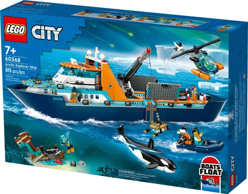Kit Lego City 60368 Exploradores Del Ártico: Barco 815 Pz