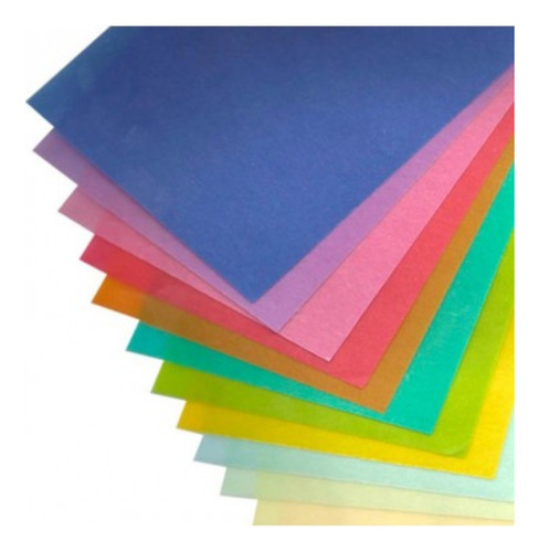 Papel Vegetal De Colores 10 Hojas A4 Papel Calco Comprasclic