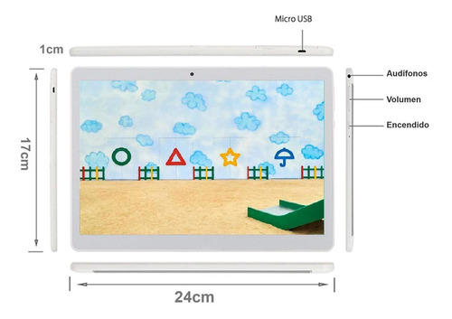 Imagen 3 de 5 de Tablet Vak 101 Decacore 10 64gb 2 Sims 4g Android 8mp Turbo