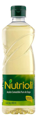 Aceite Vegetal Nutrioli Puro De Soya 400 Ml