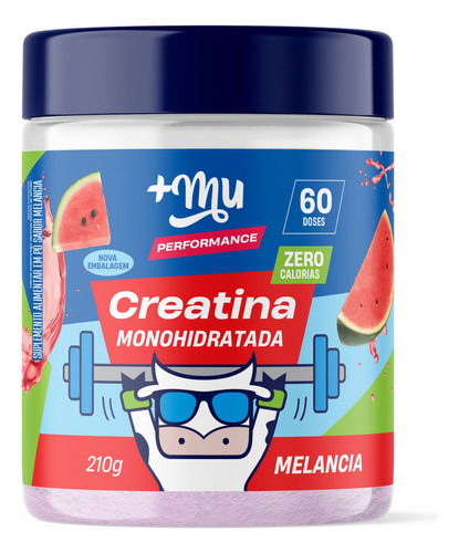 Creatina Monohidratada Sabor Melancia 210g Muke