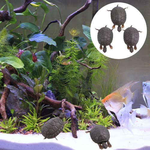 Zy 3 Peceras De Plástico Artificial Tortuga Simulación