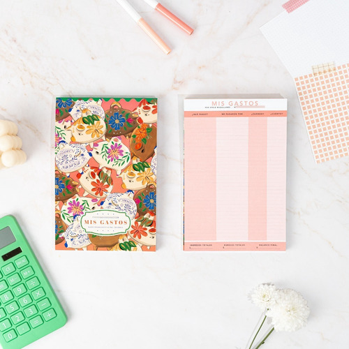 Imagen 7 de 10 de Set Planner Semanal, Shopping List, Notas Y Gastos