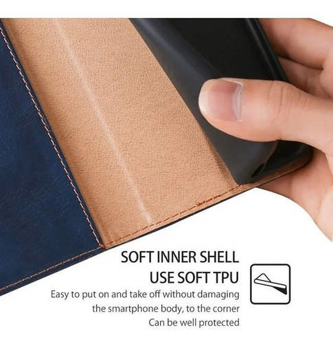 B Funda Protectora Para Motorola Carcasa Case De Cuero