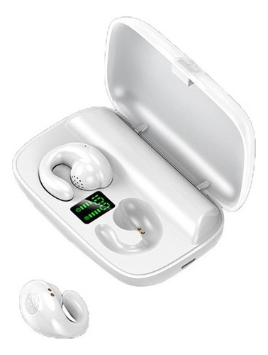 Audífonos Deportivos Inalámbricos Bluetooth S19 Tws Para C Color Blanco