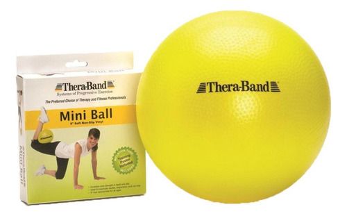 Mini Pelota Theraband, Pequeña Bola De Ejercicios Para Ent. Color Amarillo