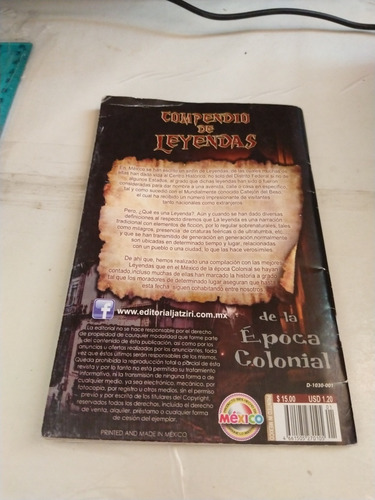 Compendio De Leyendas Casa Editorial Jatziri (Usado)