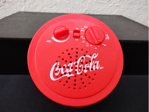 Radio Coca Cola Circular Vintage Funcionando Original