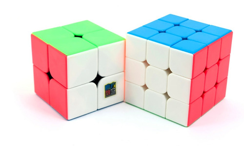 Paquete Cubos Rubik Moyu 3x3 Mf3s +mf2 2x2 Stickerless