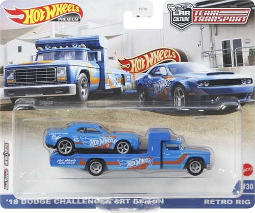 Hot Wheels Team Transport 18 Dodge Challenger Srt Demon & Re