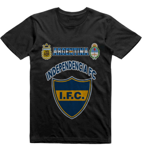 Remera Algodon Negra Independencia Fc San Pedro