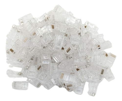 100 X Fichas Rj45 Hemmel Cat5e Calidad Estandar Red Lan Utp