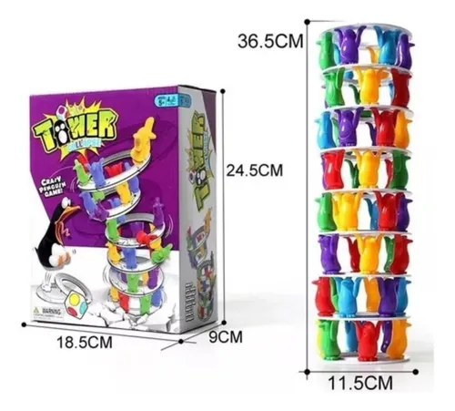 Penguin Tower Collapse Juego De Equilibrio Juego De Mesa
