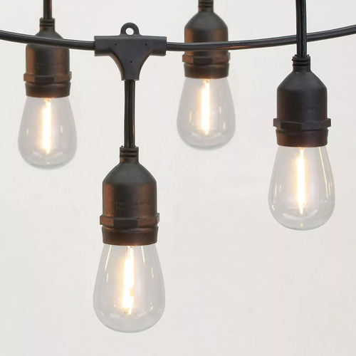 Guirnalda De Luces Philips Edison 15 Focos 8.6m Tira Luces Luz Blanco Cálido