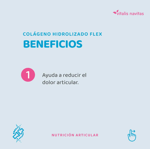 Suplemento en polvo Vitalis Navitas Suplementos Nutricionales Colágeno hidrolizado sabor cítrico