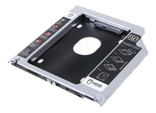 Case Caddy Gaveta Suporte Hd Notebook Gravador De Dvd 12,7mm